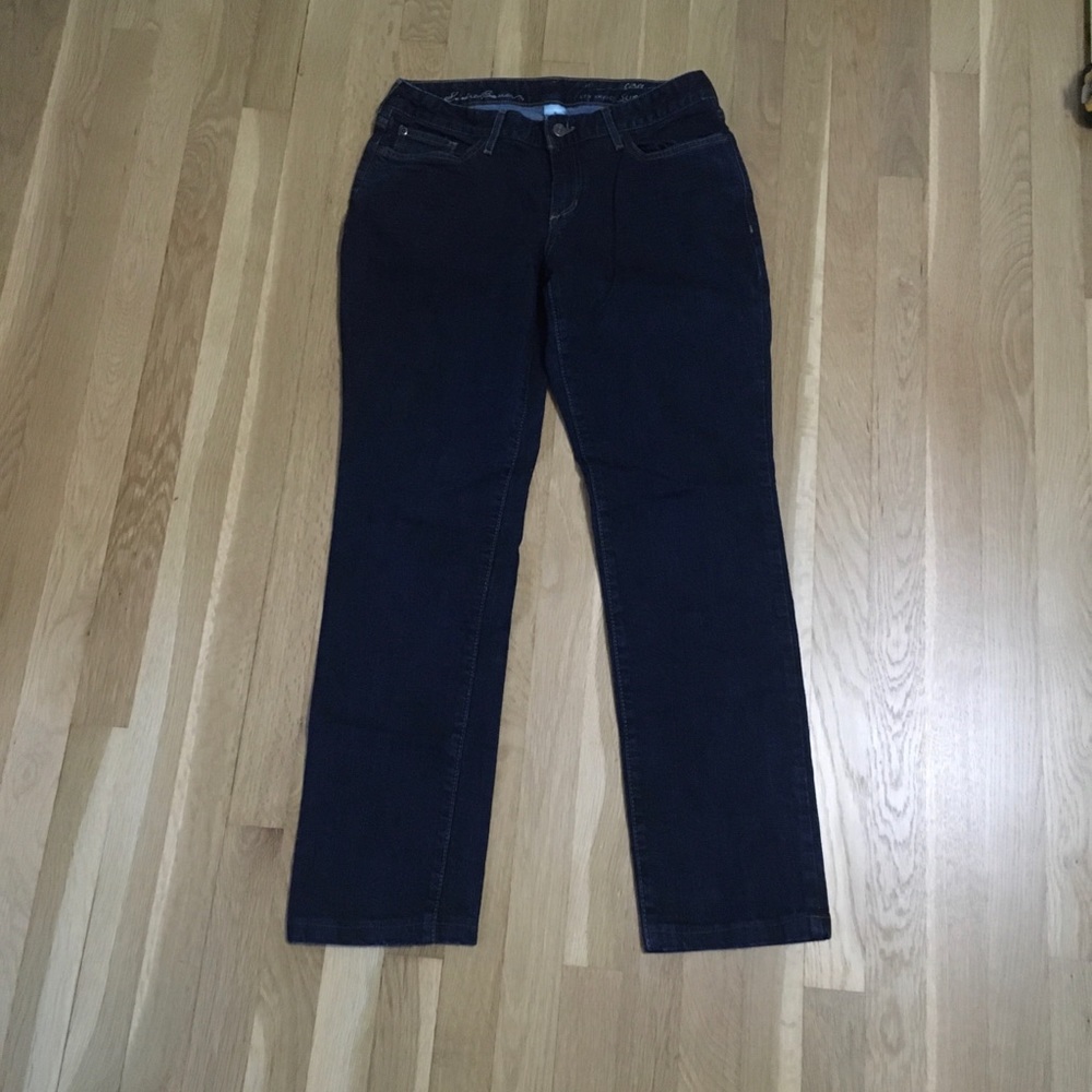 8 Long Eddie Bauer Curvy Slim Straight Jeans